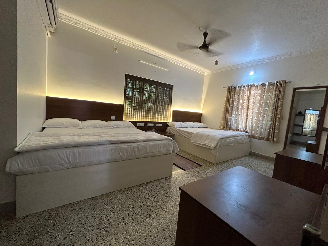 Spacious living area at Golden Nature Homestay